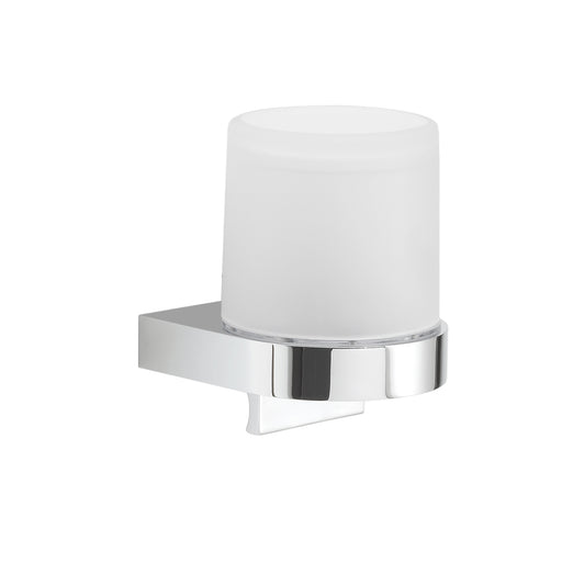 Distributore di sapone tondo di Gedy modello Giava da 150 ml in vetro e Cromall - Cromato by CeramicStore | Lo specialista del tuo bagno