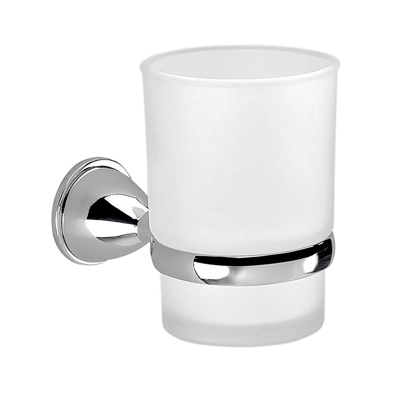 Portaspazzolini in Acciaio Inox Genziana di Gedy - Cromato