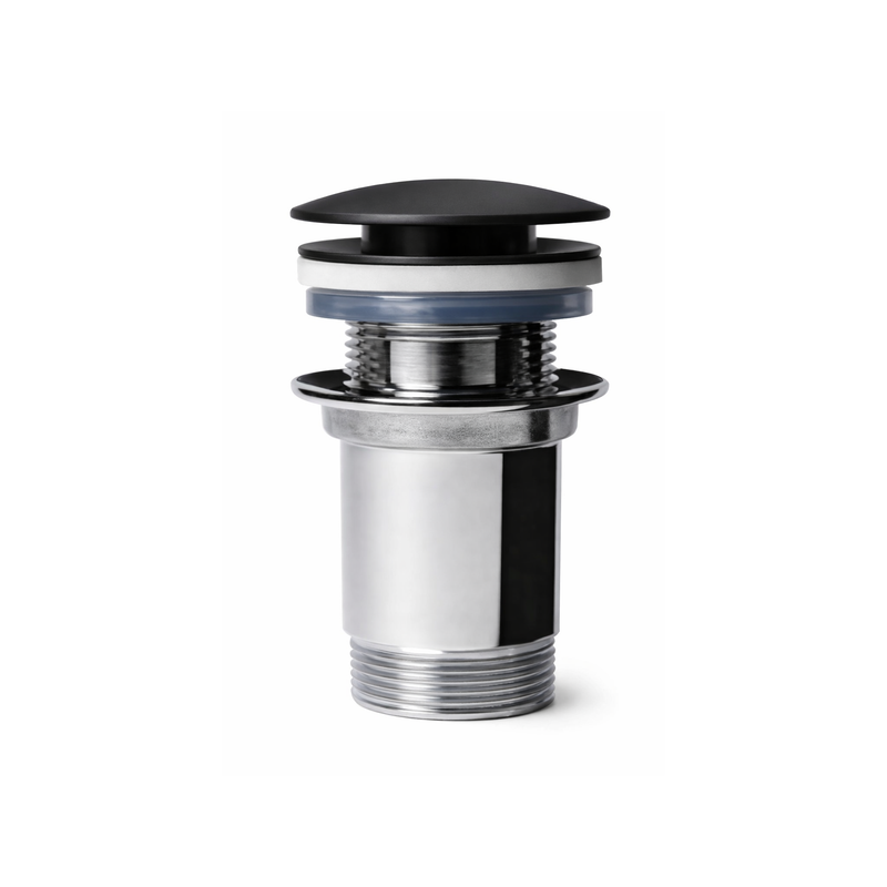Piletta click clack universale BathCore H 8,5 cm - Nero Opaco