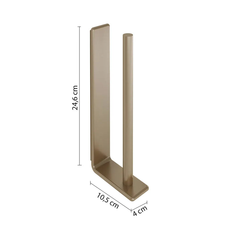 Wall-mounted spare toilet paper holder in Brass and AISI 304 Steel Gedy Il Giglio series - Chrome