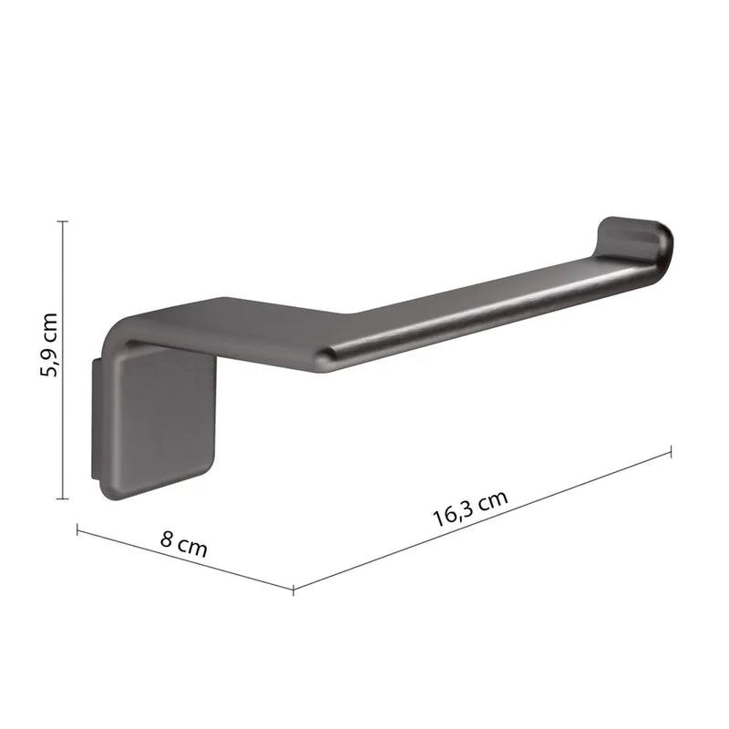 Wall-mounted toilet paper holder in Brass and AISI 304 Steel Gedy Il Giglio series - Chrome