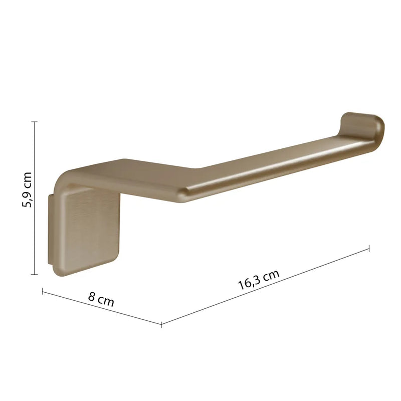 Wall-mounted toilet paper holder in Brass and AISI 304 Steel Gedy Il Giglio series - Chrome