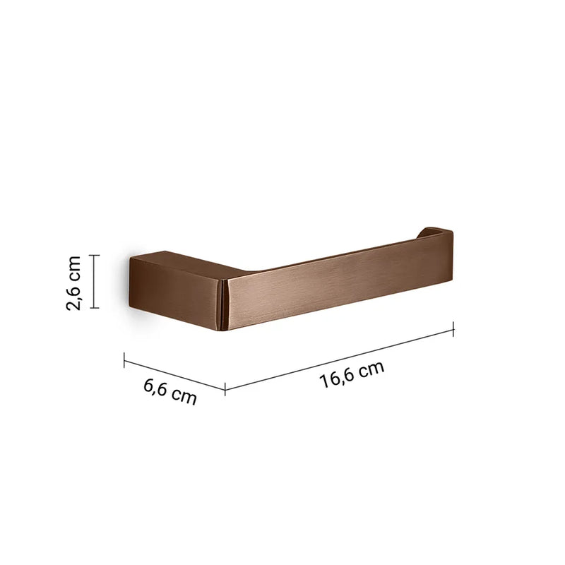 Wall-mounted toilet paper holder Gedy Pirenei series - Gun Metal