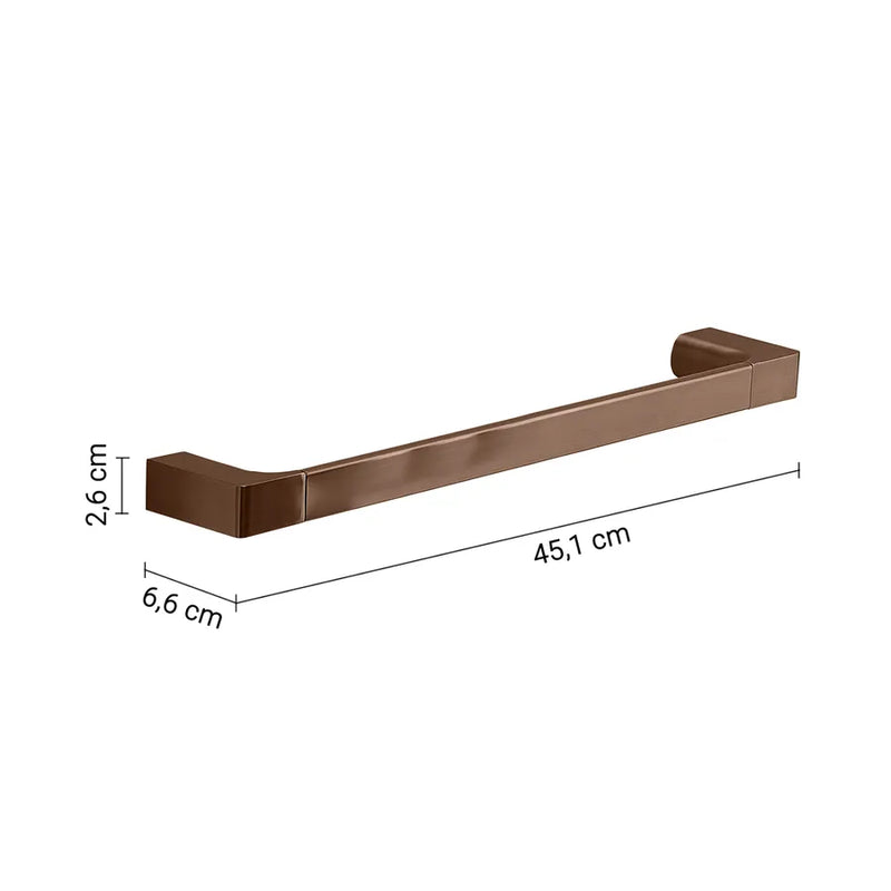 Wall-mounted napkin holder by Gedy Pirenei series 45 cm - Gun Metal