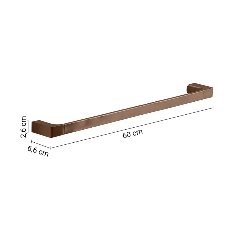 Wall-mounted napkin holder by Gedy Pirenei series 60 cm - Gun Metal