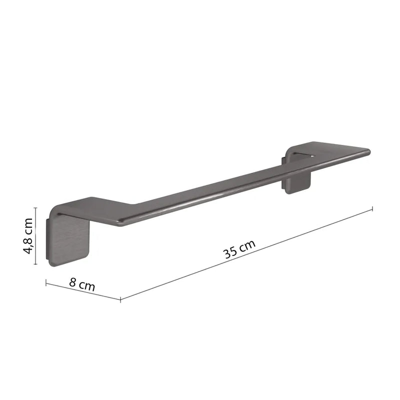 35 cm wall-mounted napkin holder in AISI 304 Steel Gedy Il Giglio series - Chrome