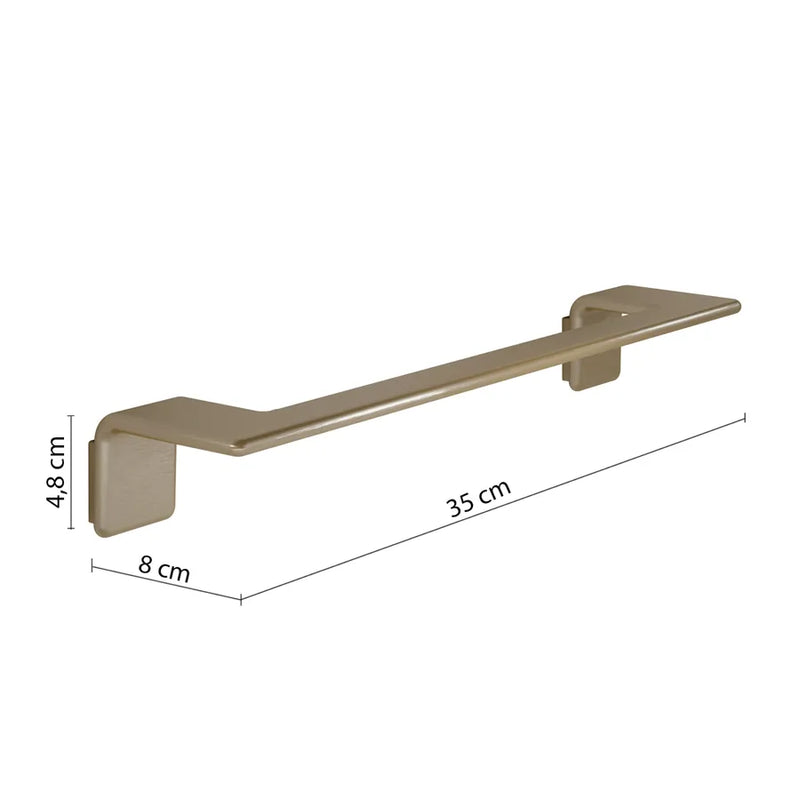 35 cm wall-mounted napkin holder in AISI 304 Steel Gedy Il Giglio series - Chrome