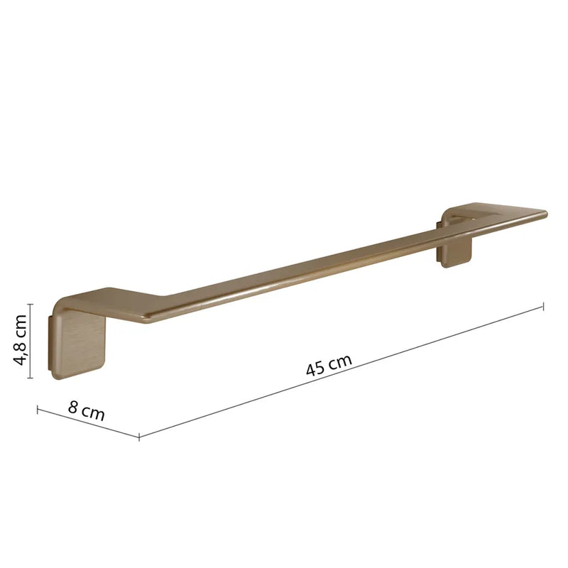 45 cm wall-mounted napkin holder in AISI 304 Steel Gedy Il Giglio series - Chrome