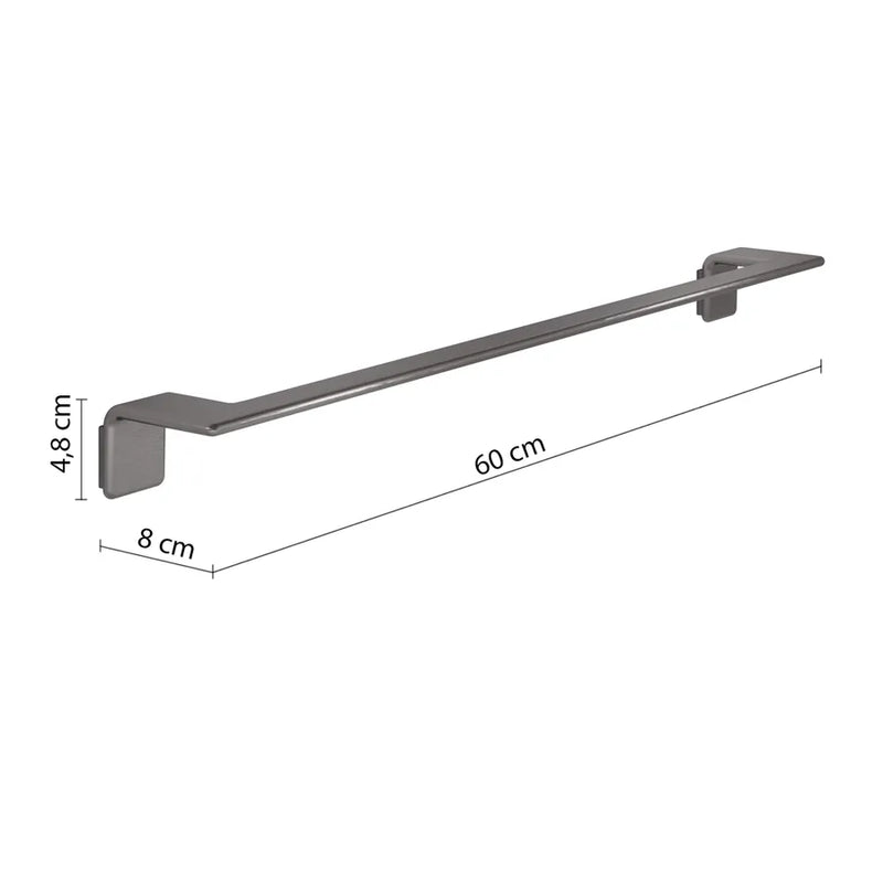 60 cm wall-mounted napkin holder in AISI 304 Steel Gedy Il Giglio series - Chrome