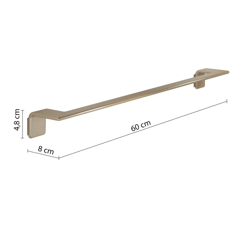 60 cm wall-mounted napkin holder in AISI 304 Steel Gedy Il Giglio series - Chrome
