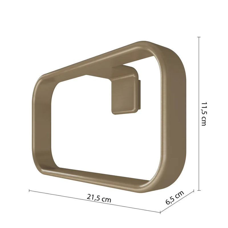 Wall-mounted ring napkin holder in AISI 304 Steel Gedy Il Giglio series - Chrome