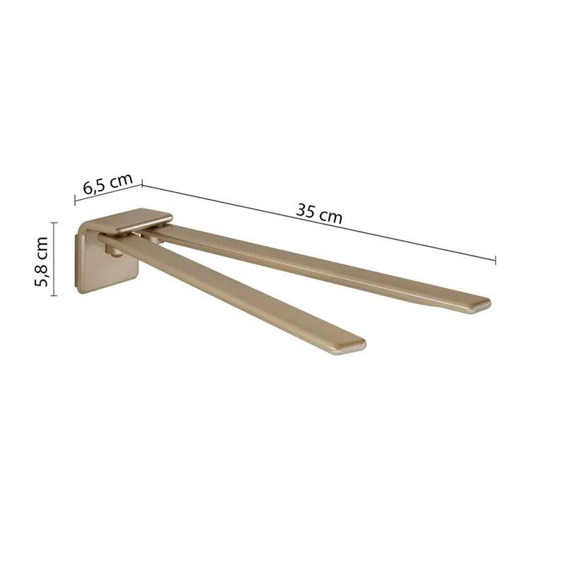 Wall-mounted swivel napkin holder in AISI 304 Steel Gedy Il Giglio series - Chrome