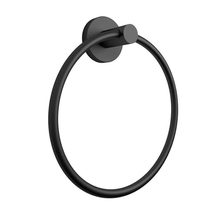 Porte-serviette anneau en acier inoxydable et Cromall Gedy série Felce - chromé