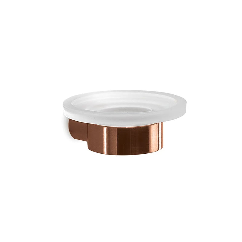 Wall-mounted soap holder in Brass and Cromall by Gedy Pirenei series - Gun Metal