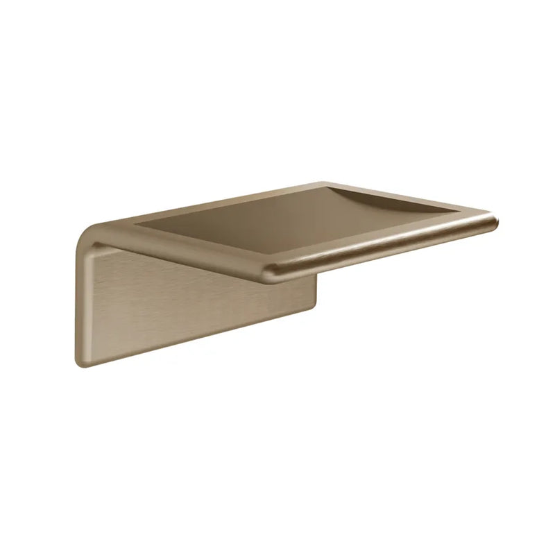 Wall-mounted non-removable soap holder in Brass and AISI 304 Steel Gedy Il Giglio series - Chrome