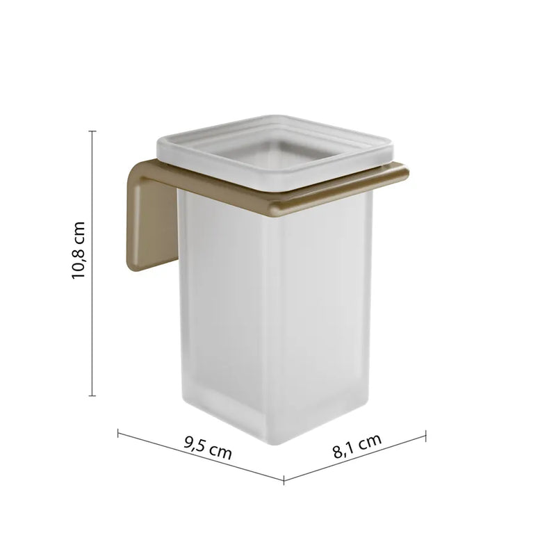 Wall toothbrush holder in Brass and AISI 304 Steel Gedy Il Giglio series - Chrome