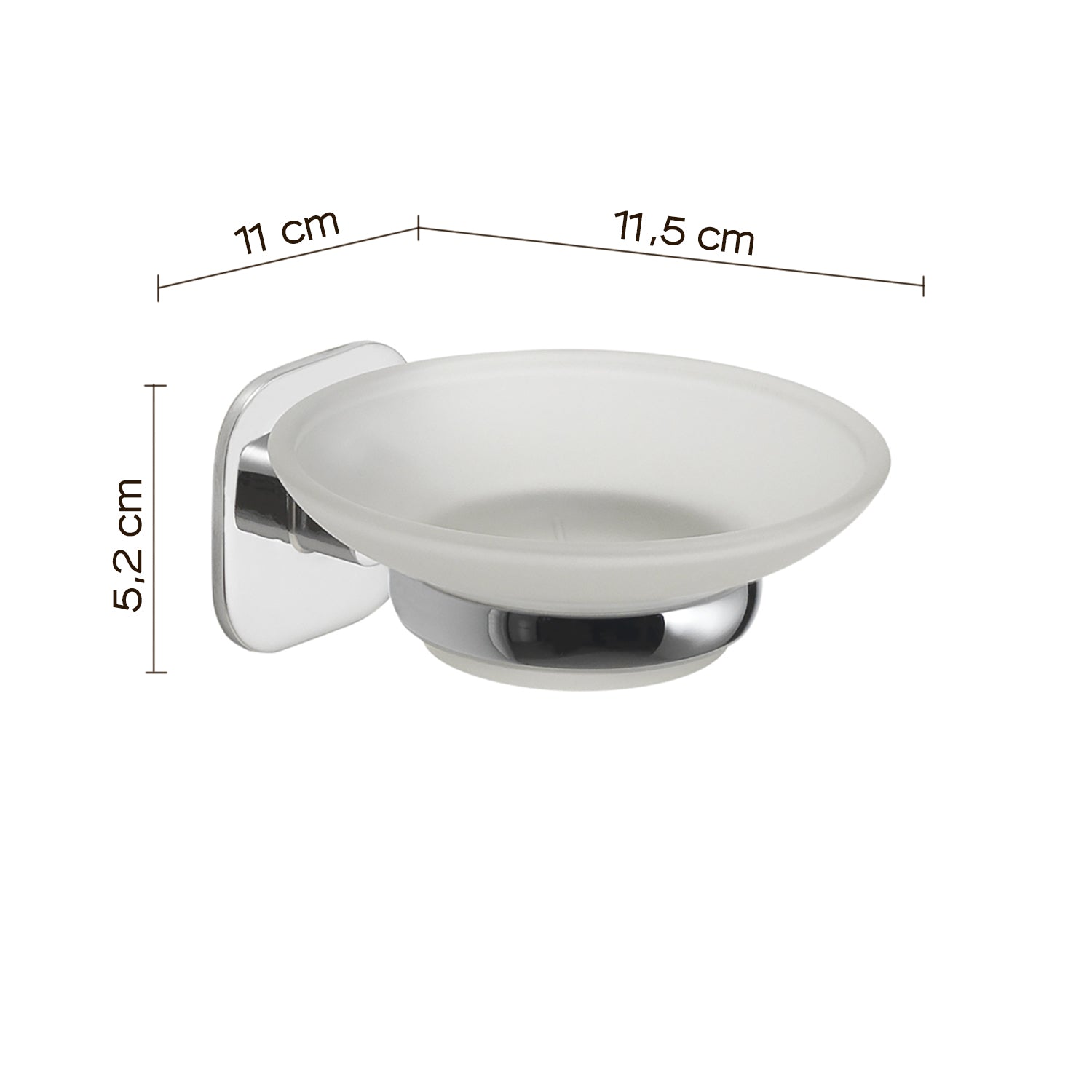 Portasapone in acciaio inox e cromall Teide di Gedy - Cromato by CeramicStore | Lo specialista del tuo bagno