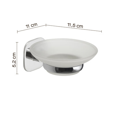 Portasapone in acciaio inox e cromall Teide di Gedy - Cromato by CeramicStore | Lo specialista del tuo bagno