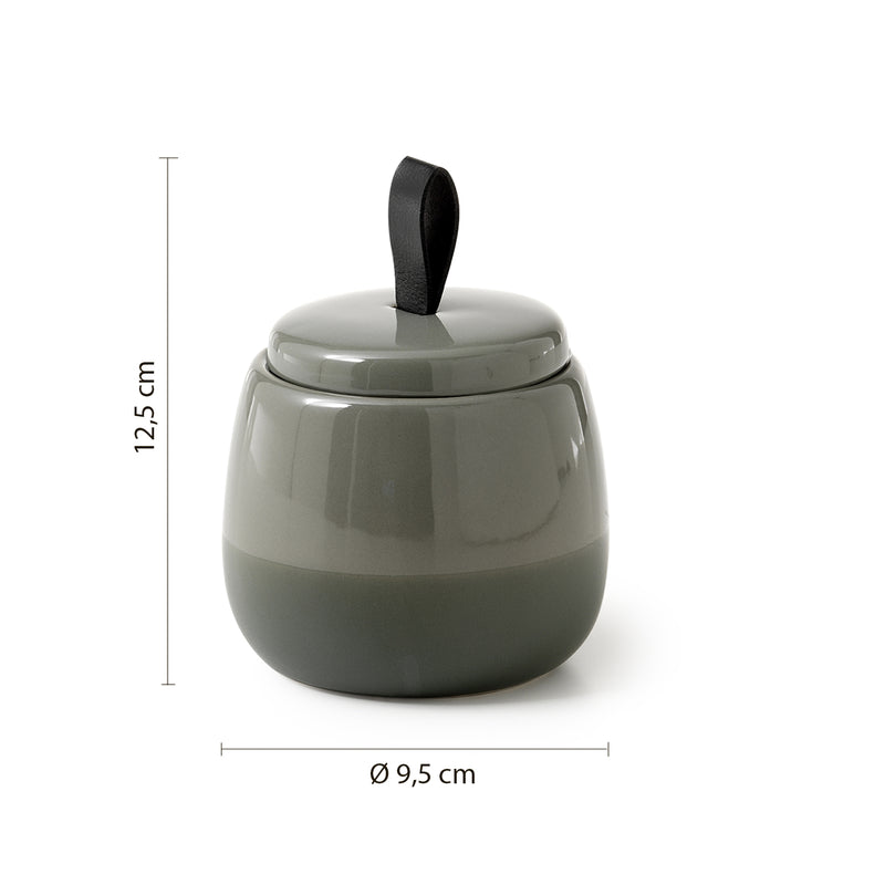 Contenitore da appoggio Gedy serie Wilma - Verde Salvia by CeramicStore | Lo specialista del tuo bagno