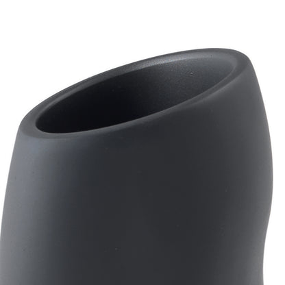 Portaspazzolini da appoggio Gedy serie Iside - Nero Matt