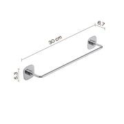 Porta asciugamani 30 cm in acciaio inox e cromall Teide di Gedy - Cromato by CeramicStore | Lo specialista del tuo bagno