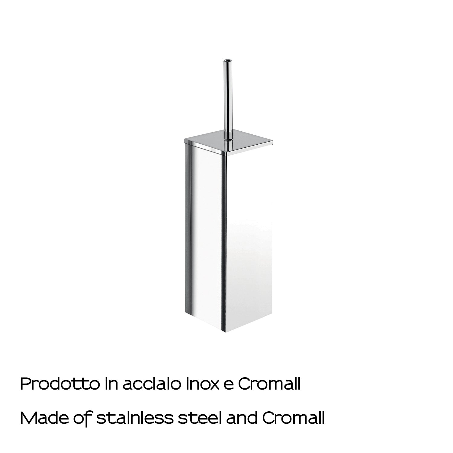 Scopino in Acciaio Inox con ciuffo in setole di Gedy serie Kansas - Cromato by CeramicStore | Lo specialista del tuo bagno
