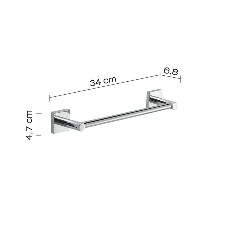 Portasalviette a muro 30 cm Fuji di Gedy - Cromato by CeramicStore | Lo specialista del tuo bagno