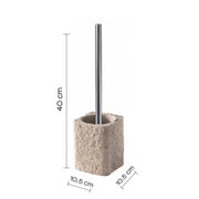 Scopino da appoggio con ciuffo in setole Gedy modello Aries - Beige by CeramicStore | Lo specialista del tuo bagno