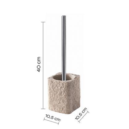 Scopino da appoggio con ciuffo in setole Gedy modello Aries - Beige by CeramicStore | Lo specialista del tuo bagno