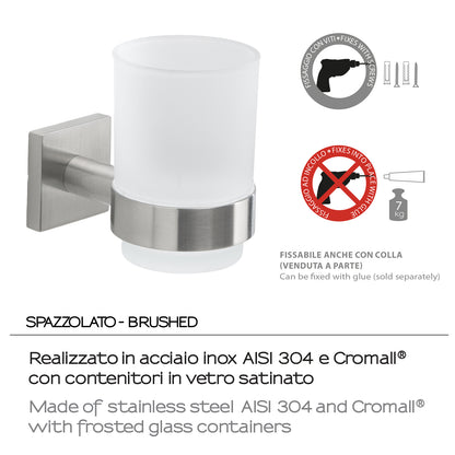 Portaspazzolini a muro Gedy serie Fuji - Spazzolato by CeramicStore | Lo specialista del tuo bagno