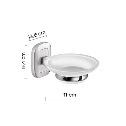 Portasapone a parete di Gedy serie Everest - Cromato by CeramicStore | Lo specialista del tuo bagno
