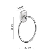 Porta asciugamani ad anello di Gedy serie Everest - Cromato by CeramicStore | Lo specialista del tuo bagno