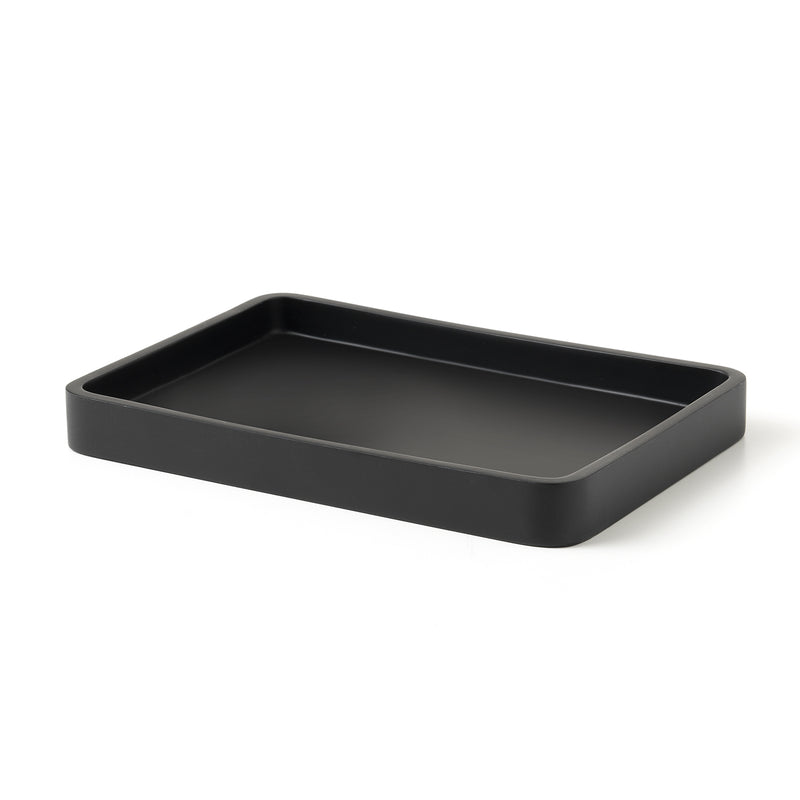 Vassoio portaoggetti in resina Gedy serie Brenda - Nero Matt by CeramicStore | Lo specialista del tuo bagno