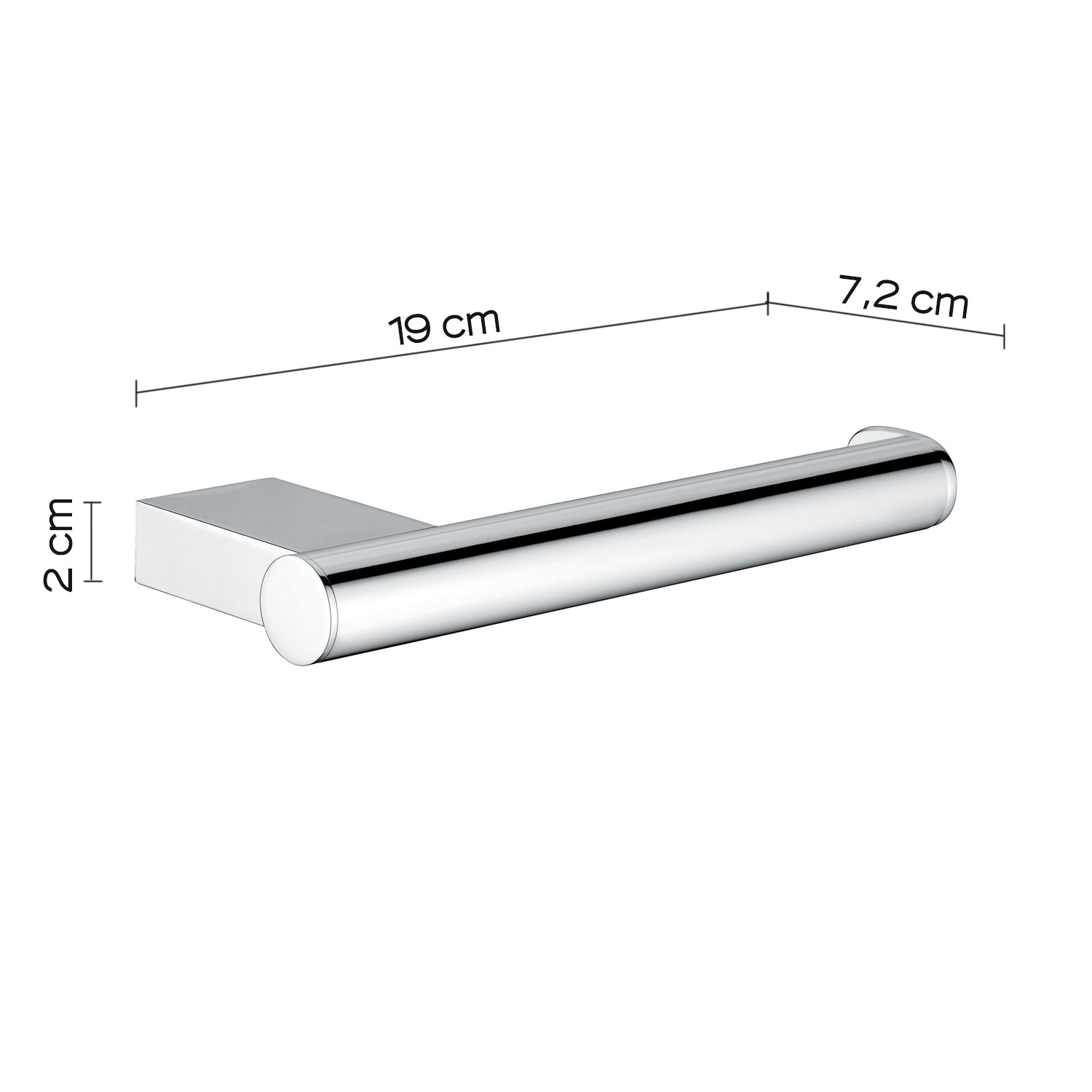 Portarotolo in ottone e Cromall Gedy serie Canarie - Cromato