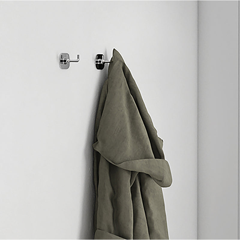 Appendiabiti doppio in acciaio inox e cromall Teide di Gedy - Cromato by CeramicStore | Lo specialista del tuo bagno