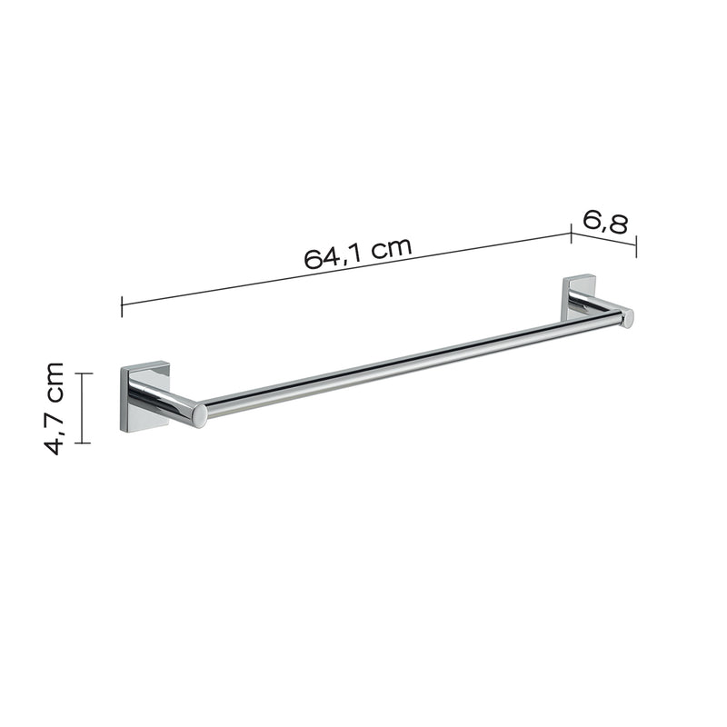 Portasalviette a muro 60 cm Fuji di Gedy - Cromato by CeramicStore | Lo specialista del tuo bagno