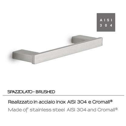 Portasalviette 30 cm in Acciaio Inox AISI 304 e Cromall Maui di Gedy - Spazzolato by CeramicStore | Lo specialista del tuo bagno