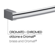 Portasalviette 30 cm a parete Kent di Gedy - Cromato by CeramicStore | Lo specialista del tuo bagno