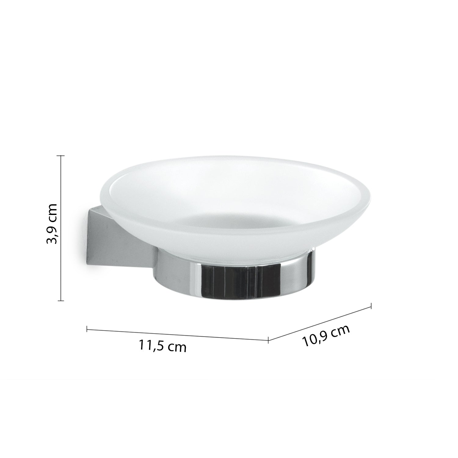 Portasapone a parete in Acciaio Inox Gedy serie Tonale - Cromato by CeramicStore | Lo specialista del tuo bagno