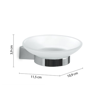 Portasapone a parete in Acciaio Inox Gedy serie Tonale - Cromato by CeramicStore | Lo specialista del tuo bagno