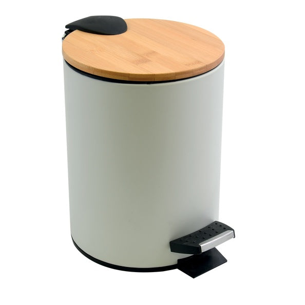 Pattumiera a pedale modello Adonis capienza 5 litri colore bianco by CeramicStore | Lo specialista del tuo bagno