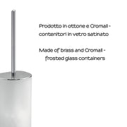 Scopino a parete con ciuffo in setole Kent di Gedy - Cromato by CeramicStore | Lo specialista del tuo bagno