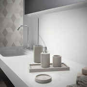 Vassoio portaoggetti in cemento Gedy serie Giunone - Grigio by CeramicStore | Lo specialista del tuo bagno