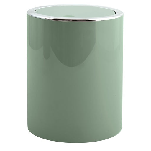 Pattumiera ribaltabile Kamaka 6L verde basilico lucido in ABS by CeramicStore | Lo specialista del tuo bagno