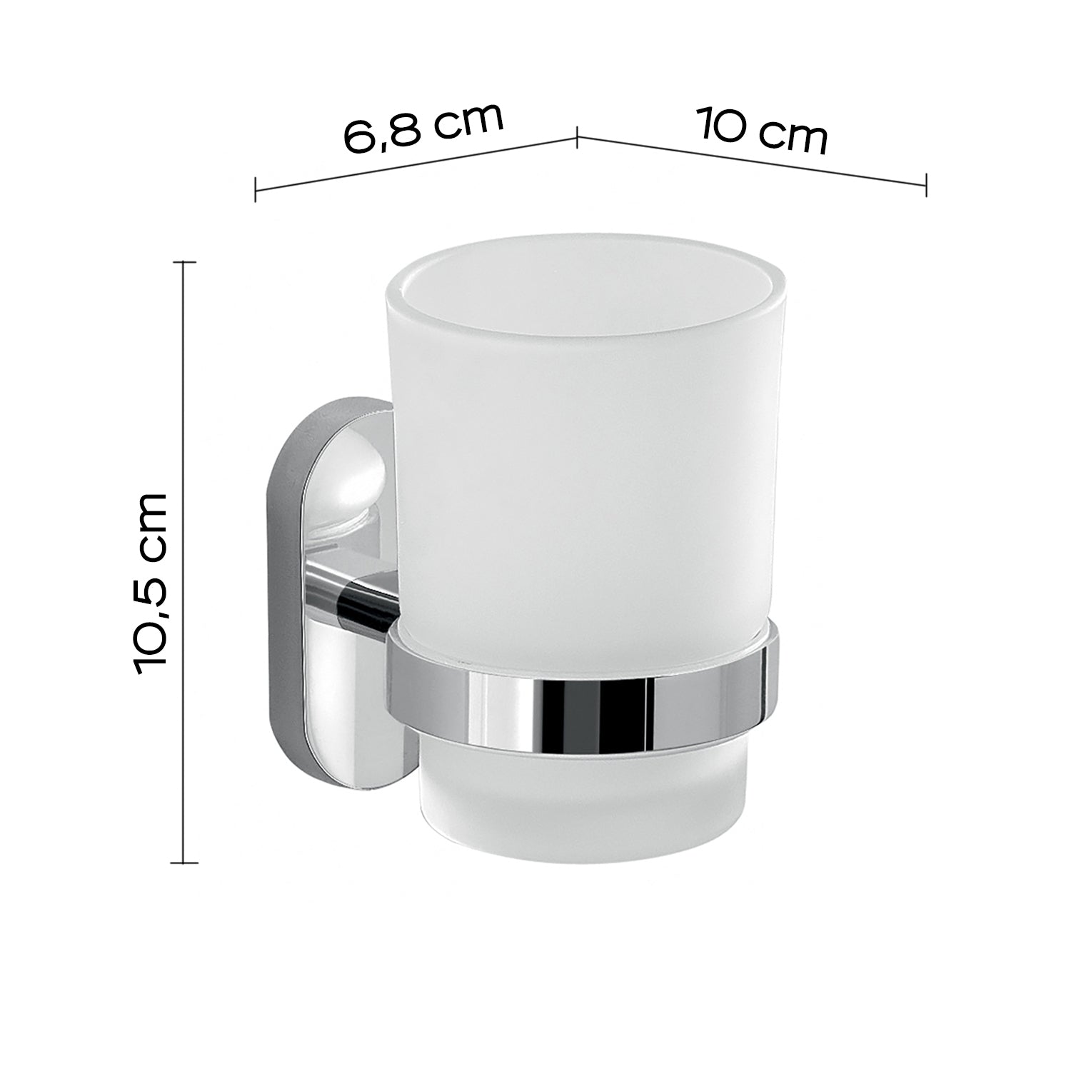 Portaspazzolini in Acciaio Inox Gedy serie Febo - Cromato by CeramicStore | Lo specialista del tuo bagno