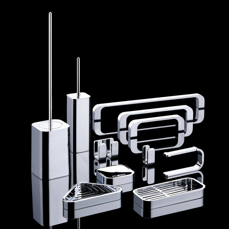 Portasapone inamovibile in Cromall Outline di Gedy - Cromato by CeramicStore | Lo specialista del tuo bagno