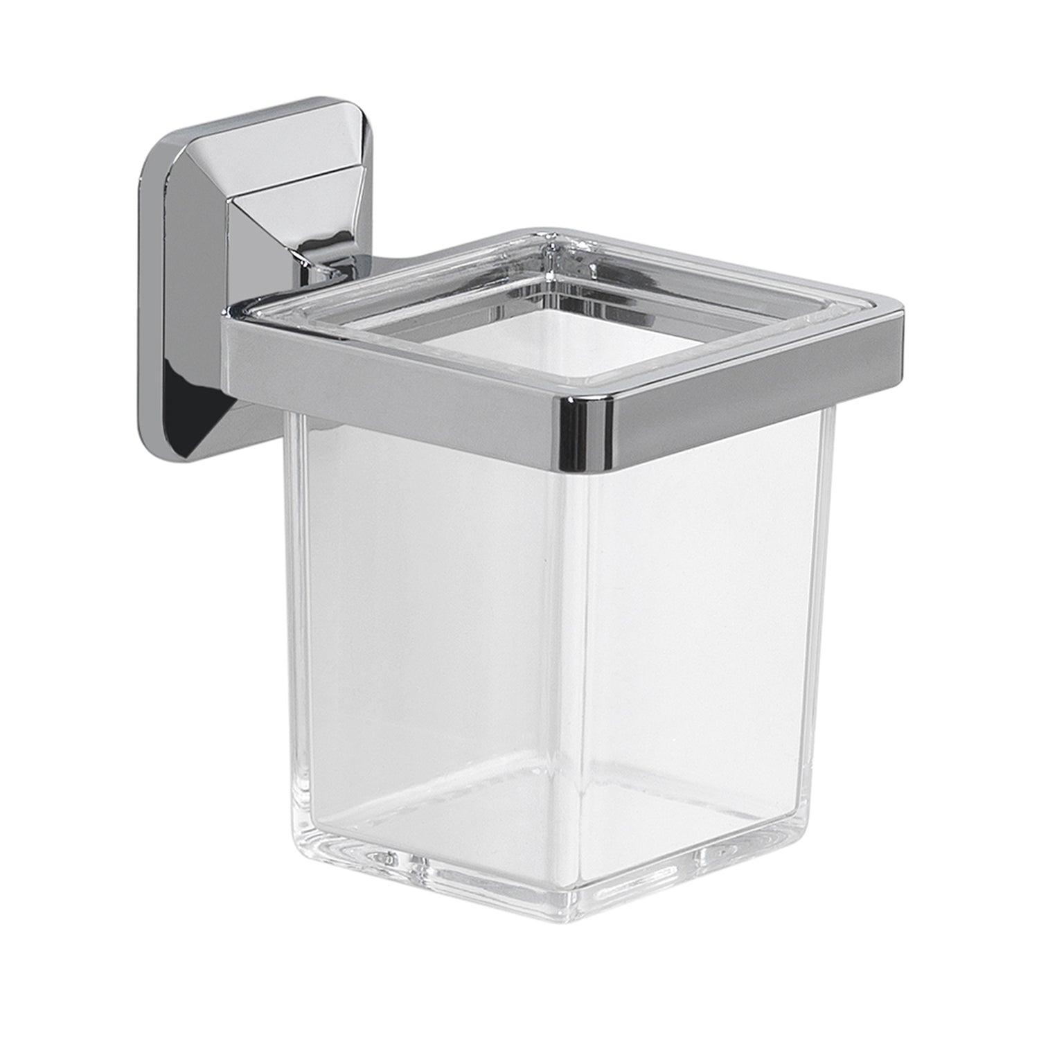 Portaspazzolini con ventosa Gedy Ventus cm 10x12.2x12.5 in Acciaio Inox by CeramicStore | Lo specialista del tuo bagno