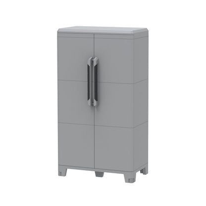 Armadio Terry Transforming in resina a 2 ante e 2 ripiani interni - Grigio by CeramicStore | Lo specialista del tuo bagno