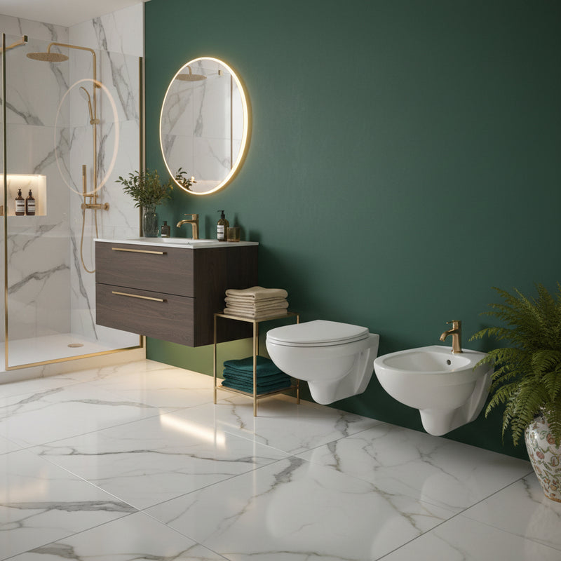 Sanitari sospesi  BathCore Smart wc + bidet + sedile soft close