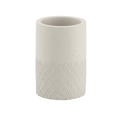 Portaspazzolini in cemento e bambà¹ Gedy serie Afrodite - Grigio